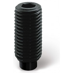 Vis sans tête à six pans creux à bout téton 45H zingué