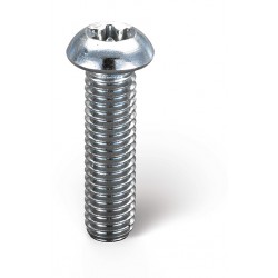 Vis à tête bombée en torx / 6 lobes internes zingué - ISO 7380