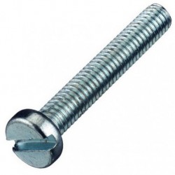 Vis métal à tête cylindrique empreinte Fendue - zingué